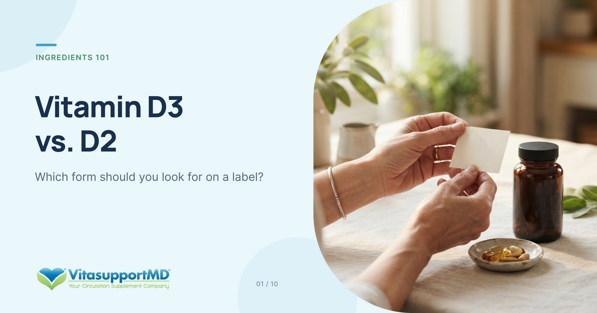 Vitamin D3 vs. D2: Which Form to Look For on a Label