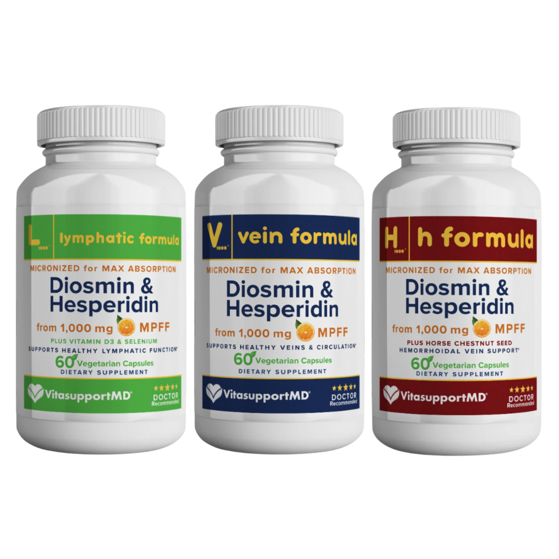 VitasupportMD Natural MPFF Supplements for Vein & Lymphatic Support